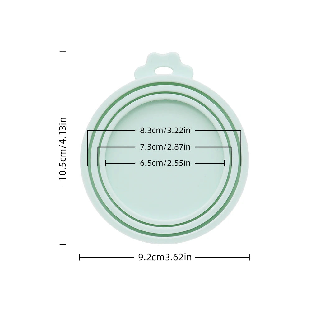1 Reusable Silicone Pet Can Lid Bpa Free, Suitable For Most Sized Dog And Cat Cans - Keeps Food Fresh Prevents Bacterial Odors